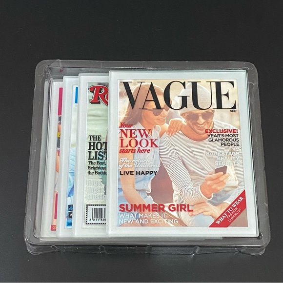 MUSTARD Celebrity Coasters for your Photos Tempered Glass Coaster Set - Picture 4 of 15